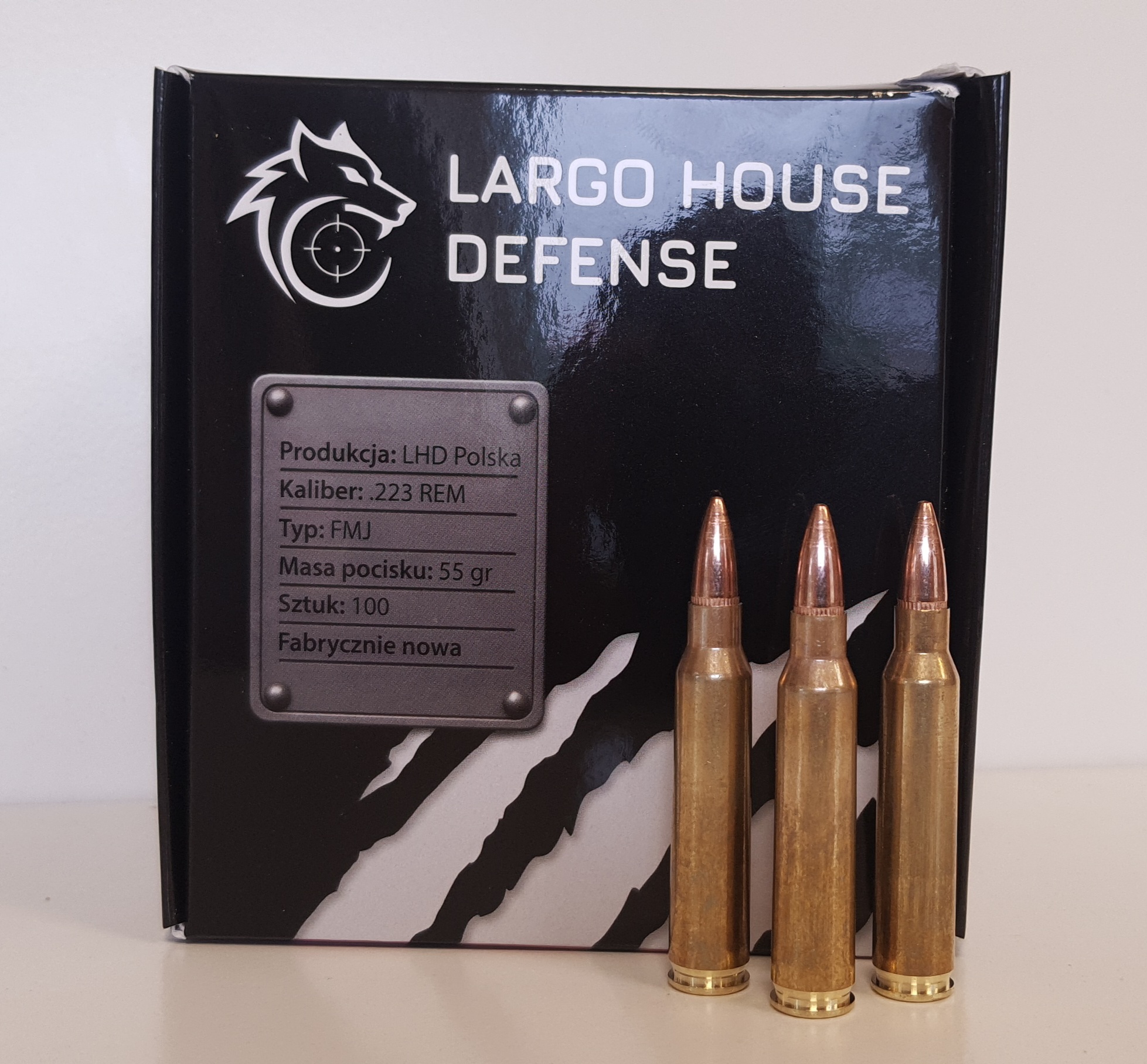 .223Rem 55gr FMJ LHD