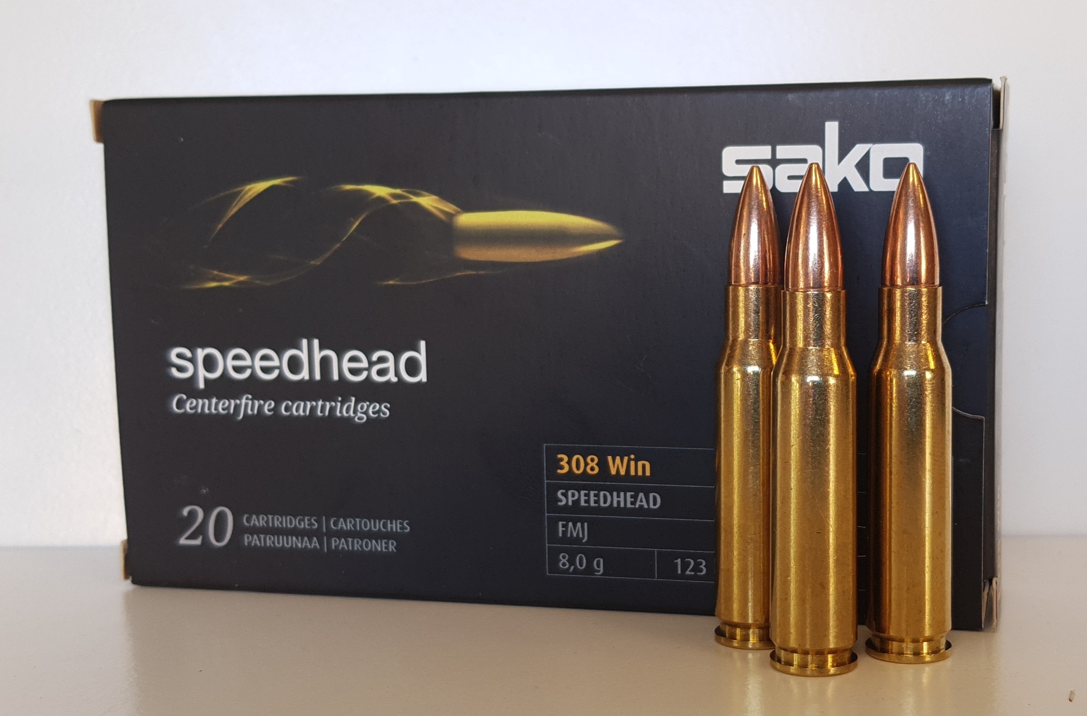 .308Win 123gr FMJ Sako