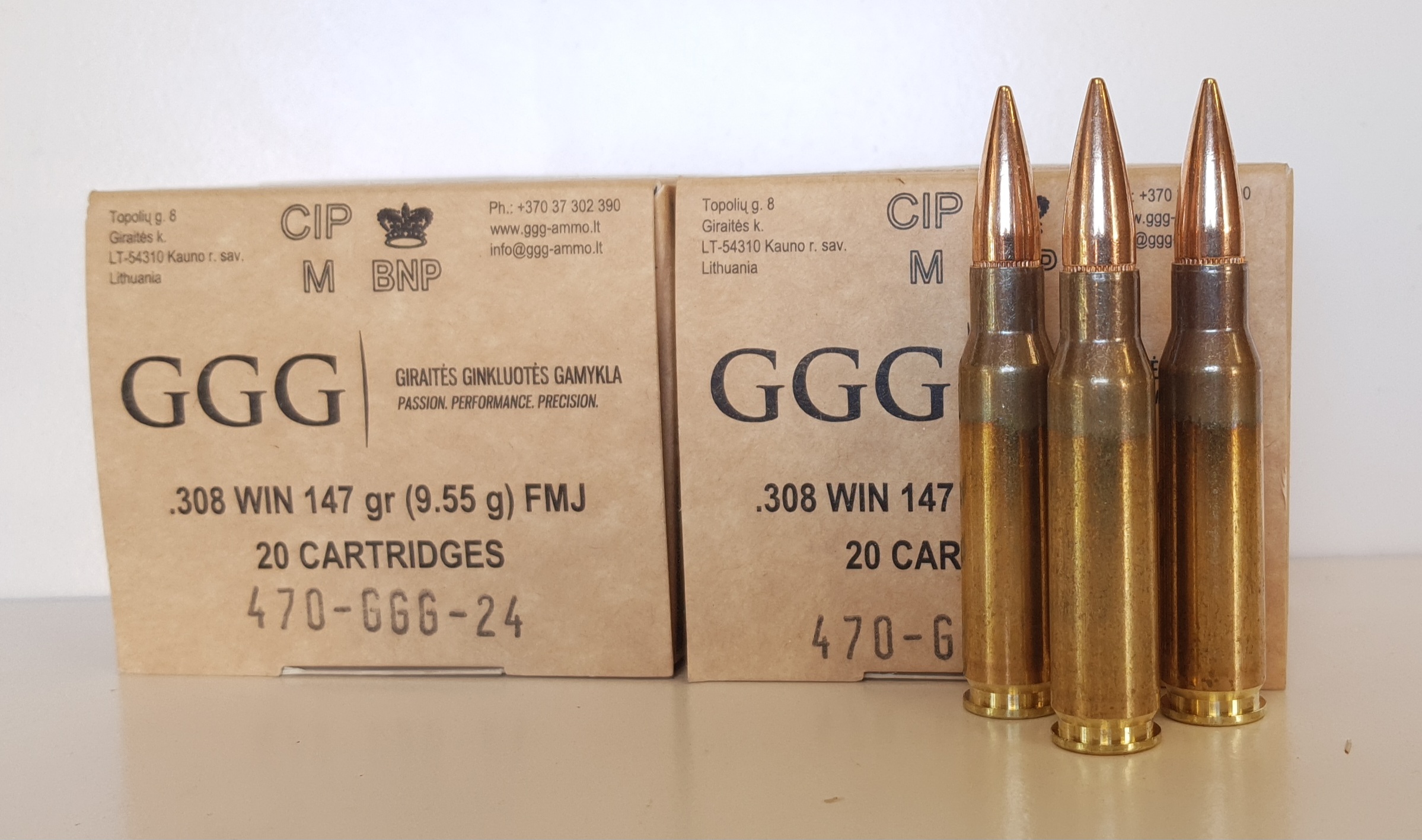 .308Win 147gr FMJ GPX11 GGG
