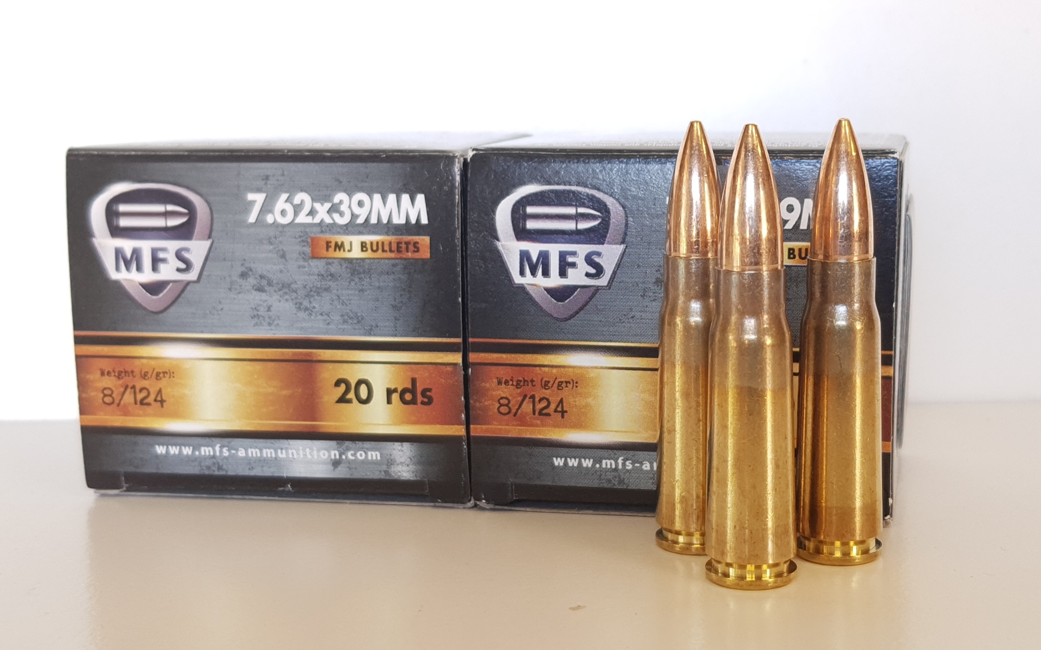 7.62x39 124gr FMJ MFS