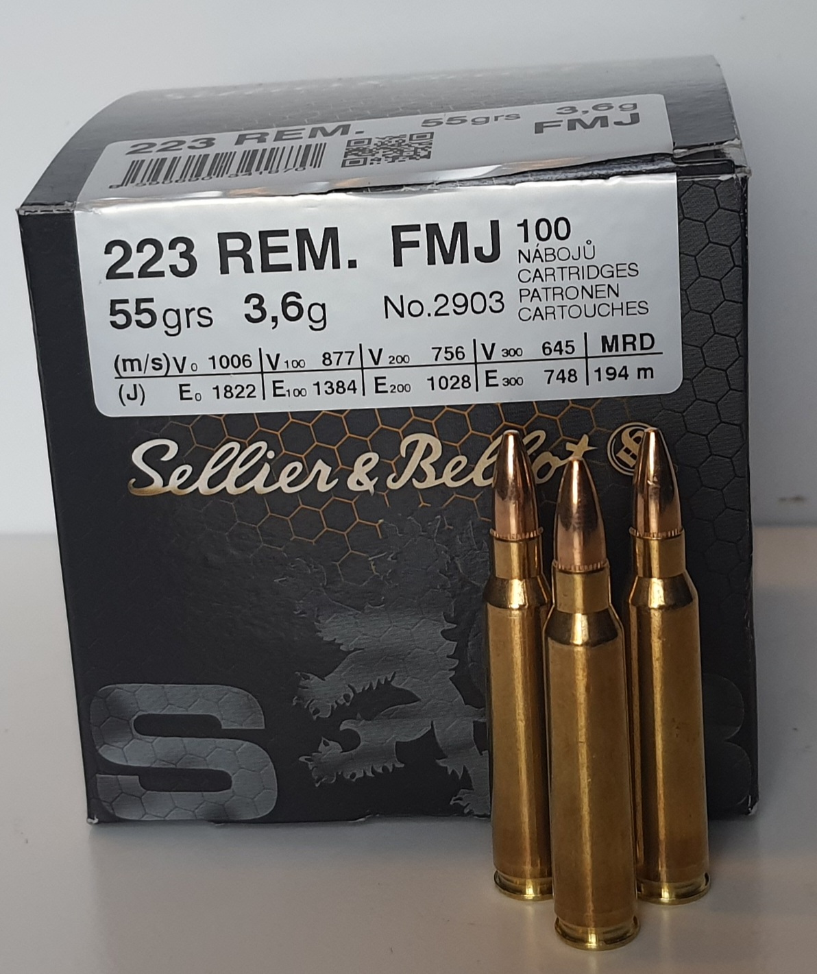 .223Rem. 55gr FMJ S&B