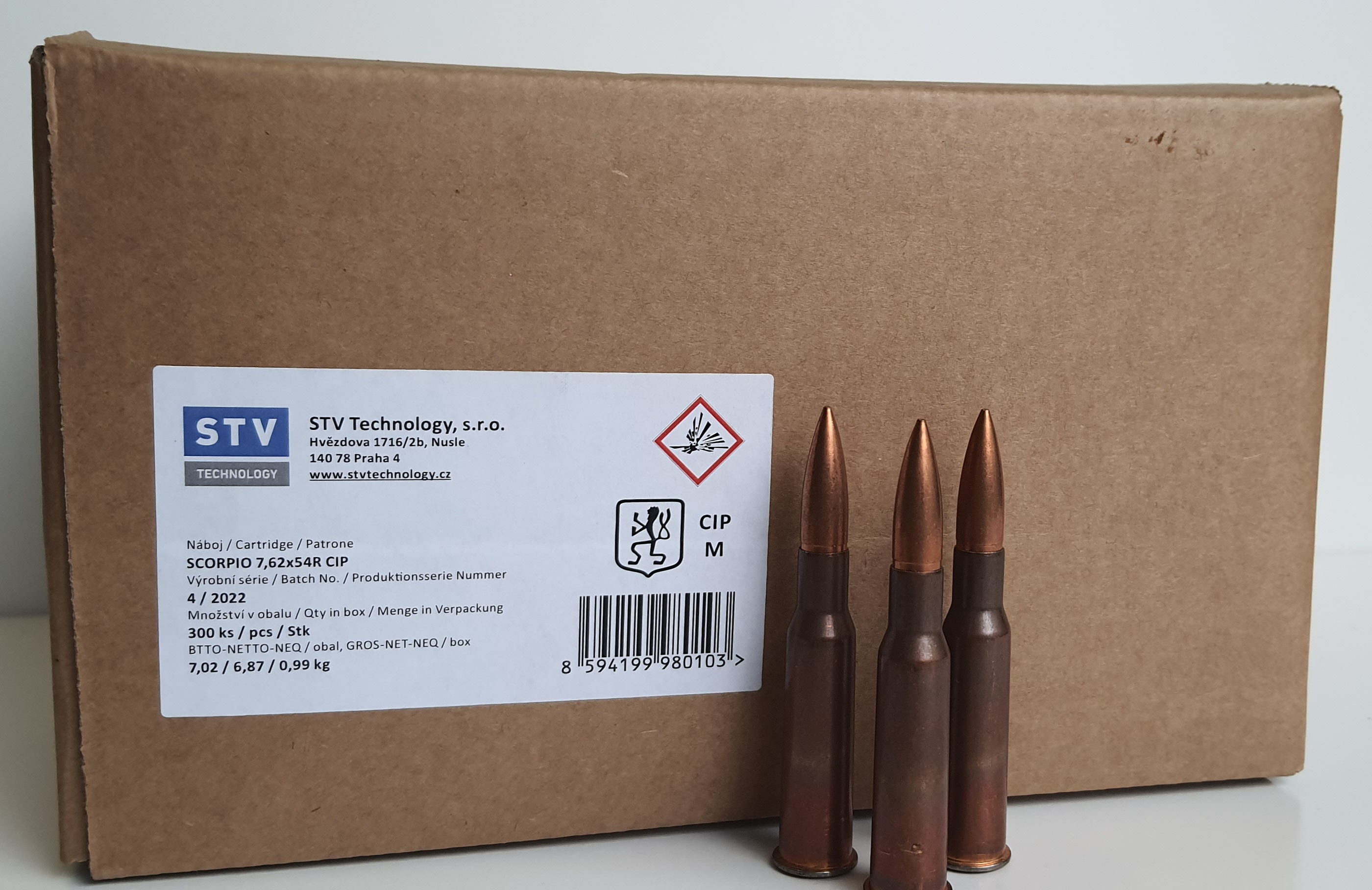7.62x39 124gr FMJ STV